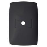 Placa com Furo 4x2 - (HOME PRETO GRAFITE)